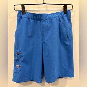 Columbia PFG Boys Bright Blue Cargo Active Shorts